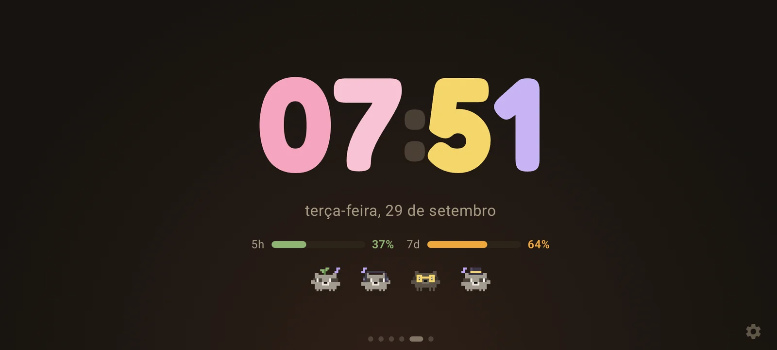 Tela de música